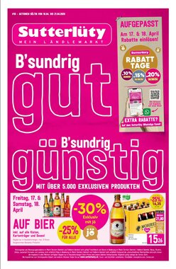 Sutterlüty Flugblatt (ab 16.04.2026) - Angebote und Prospekt