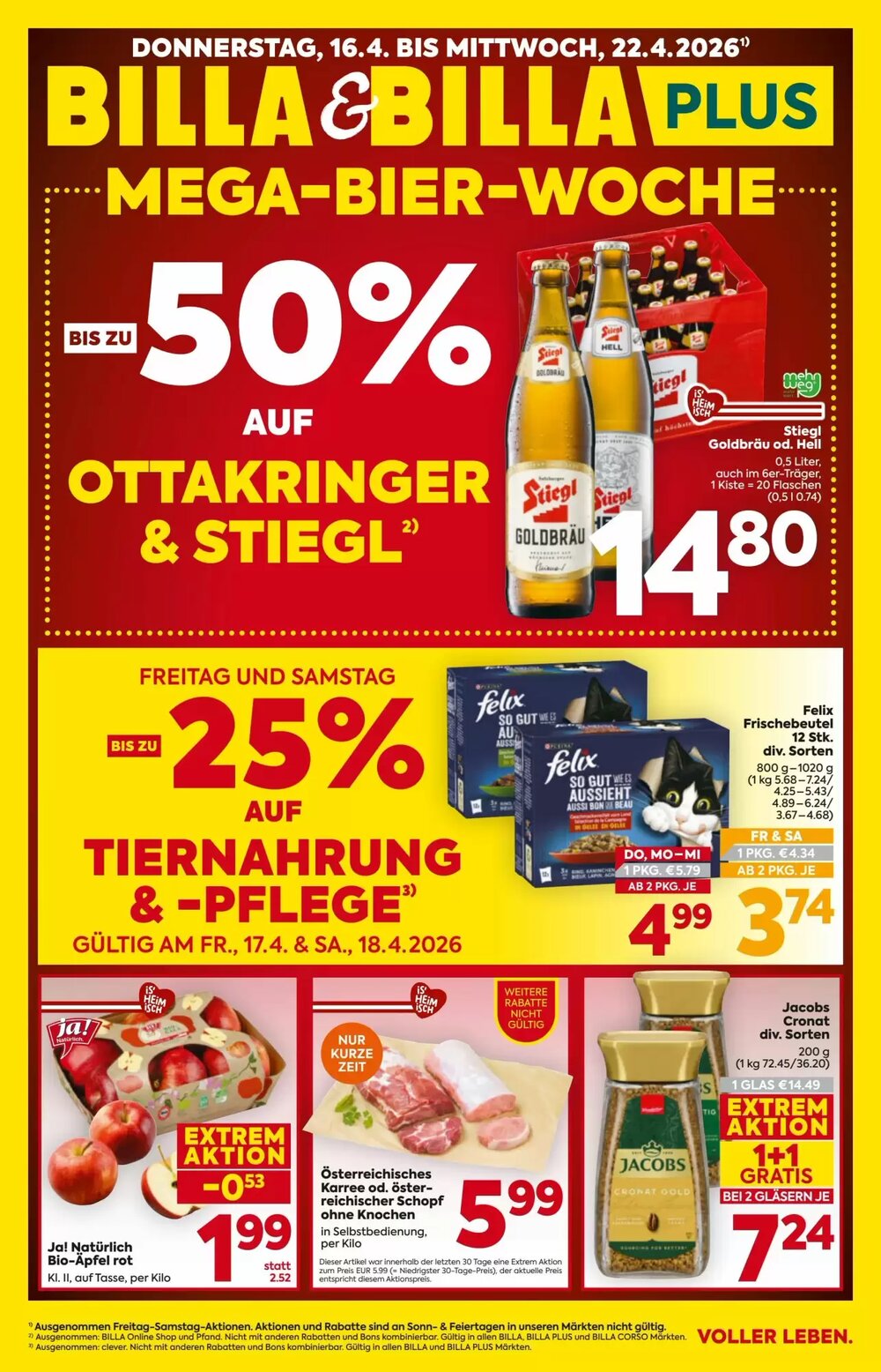 Billa Corso Flugblatt (ab 16.04.2026) - Angebote und Prospekt - Seite 1