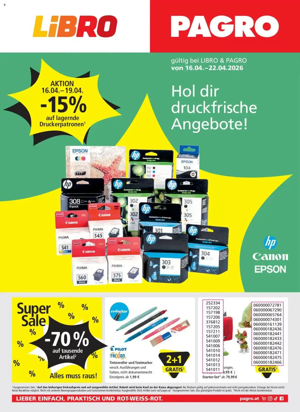 Pagro Diskont Flugblatt (ab 16.04.2026) - Angebote und Prospekt - Seite 1