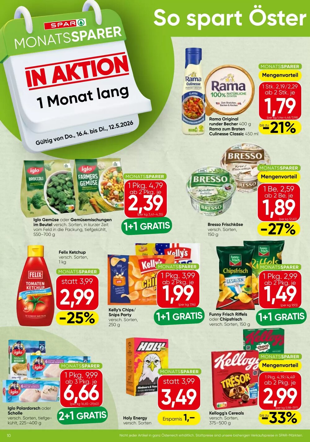 Spar Flugblatt (ab 16.04.2026) - Angebote und Prospekt - Seite 10