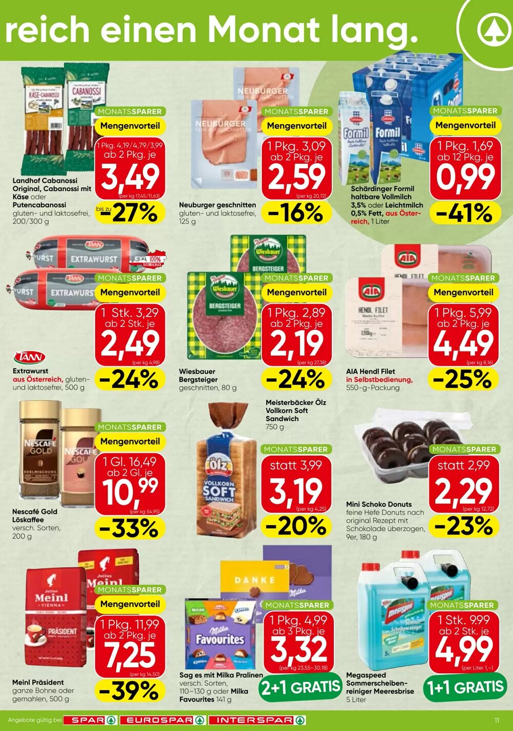 Spar Flugblatt (ab 16.04.2026) - Angebote und Prospekt - Seite 11
