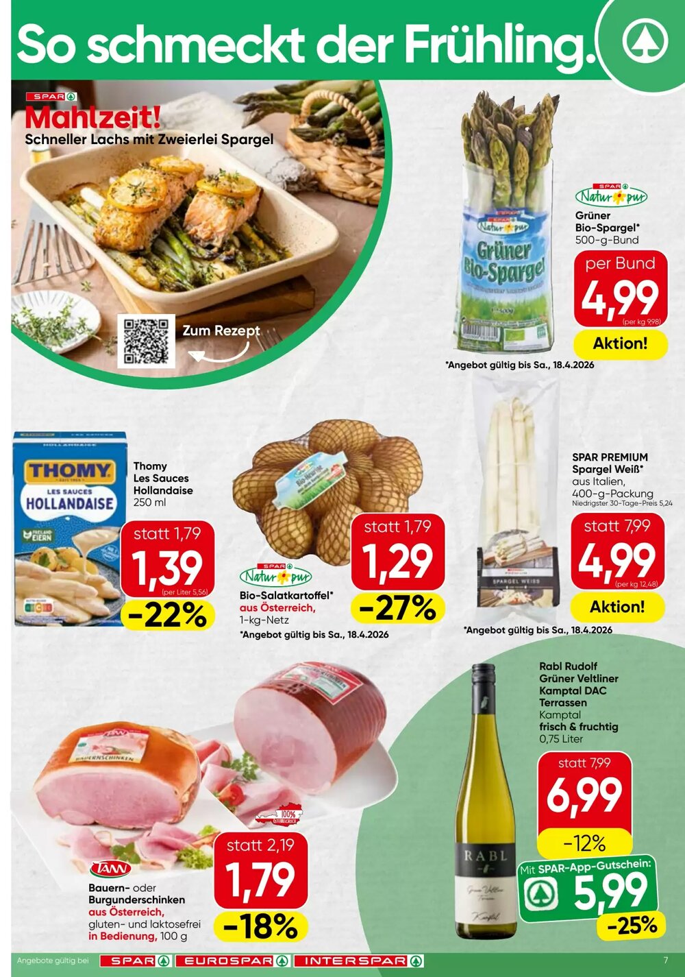 Spar Flugblatt (ab 16.04.2026) - Angebote und Prospekt - Seite 7