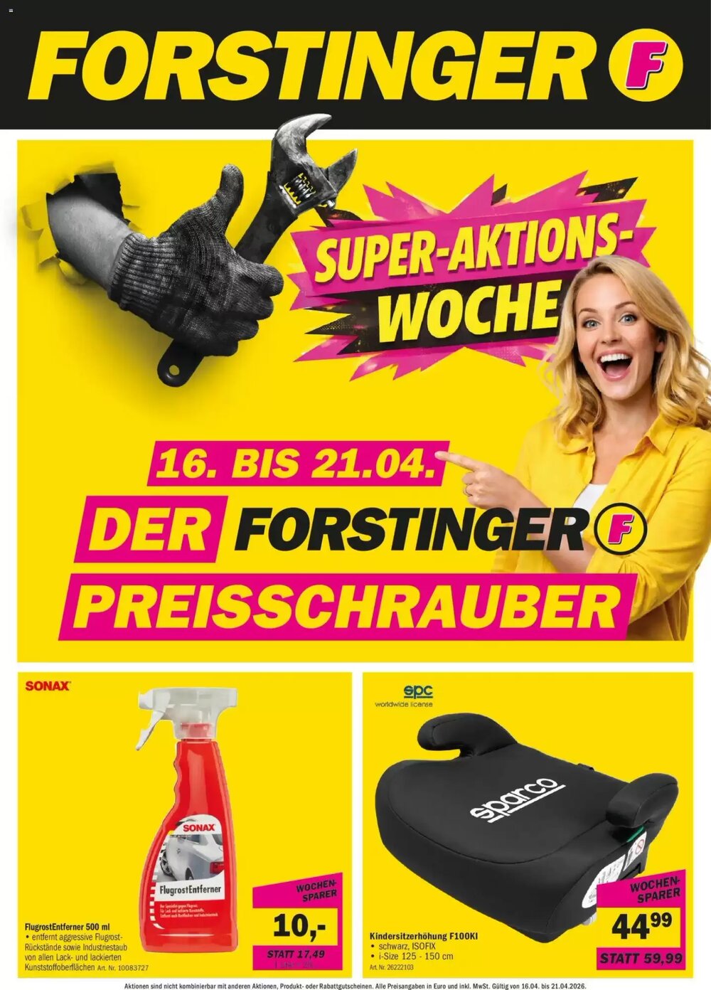 Forstinger Flugblatt (ab 16.04.2026) - Angebote und Prospekt - Seite 1