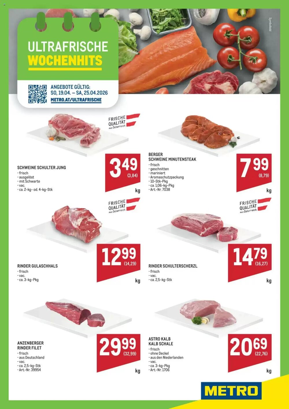 Metro Flugblatt (ab 19.04.2026) - Angebote und Prospekt - Seite 1