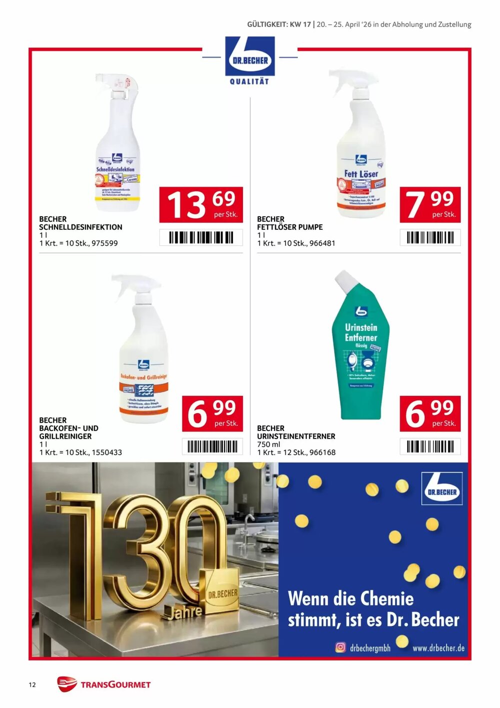 Transgourmet Flugblatt (ab 20.04.2026) - Angebote und Prospekt - Seite 12