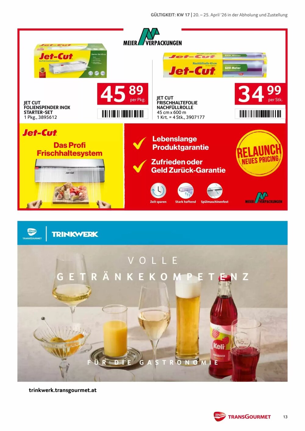 Transgourmet Flugblatt (ab 20.04.2026) - Angebote und Prospekt - Seite 13