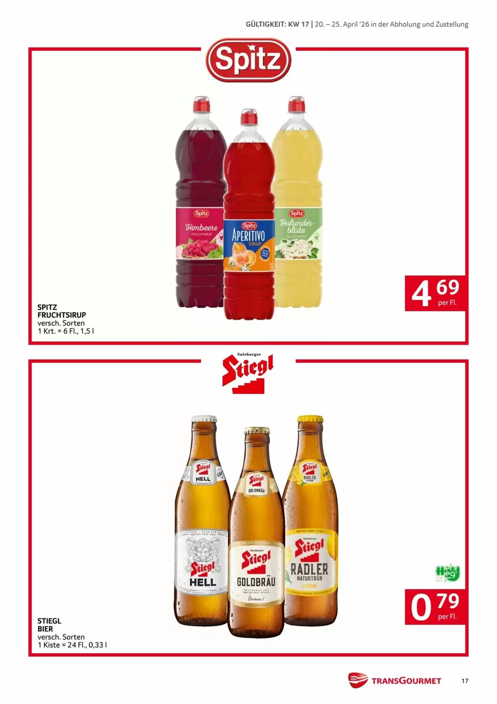 Transgourmet Flugblatt (ab 20.04.2026) - Angebote und Prospekt - Seite 17