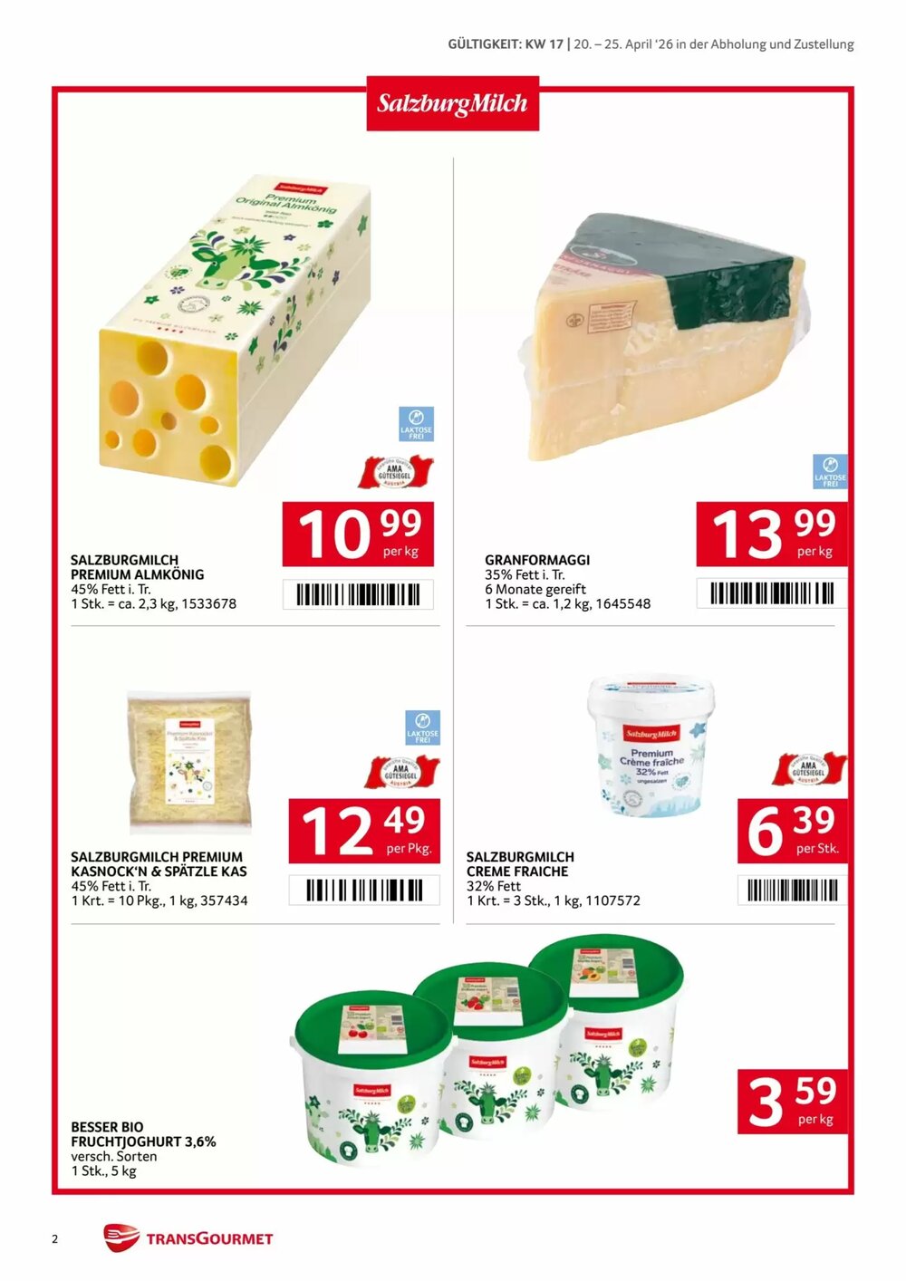 Transgourmet Flugblatt (ab 20.04.2026) - Angebote und Prospekt - Seite 2