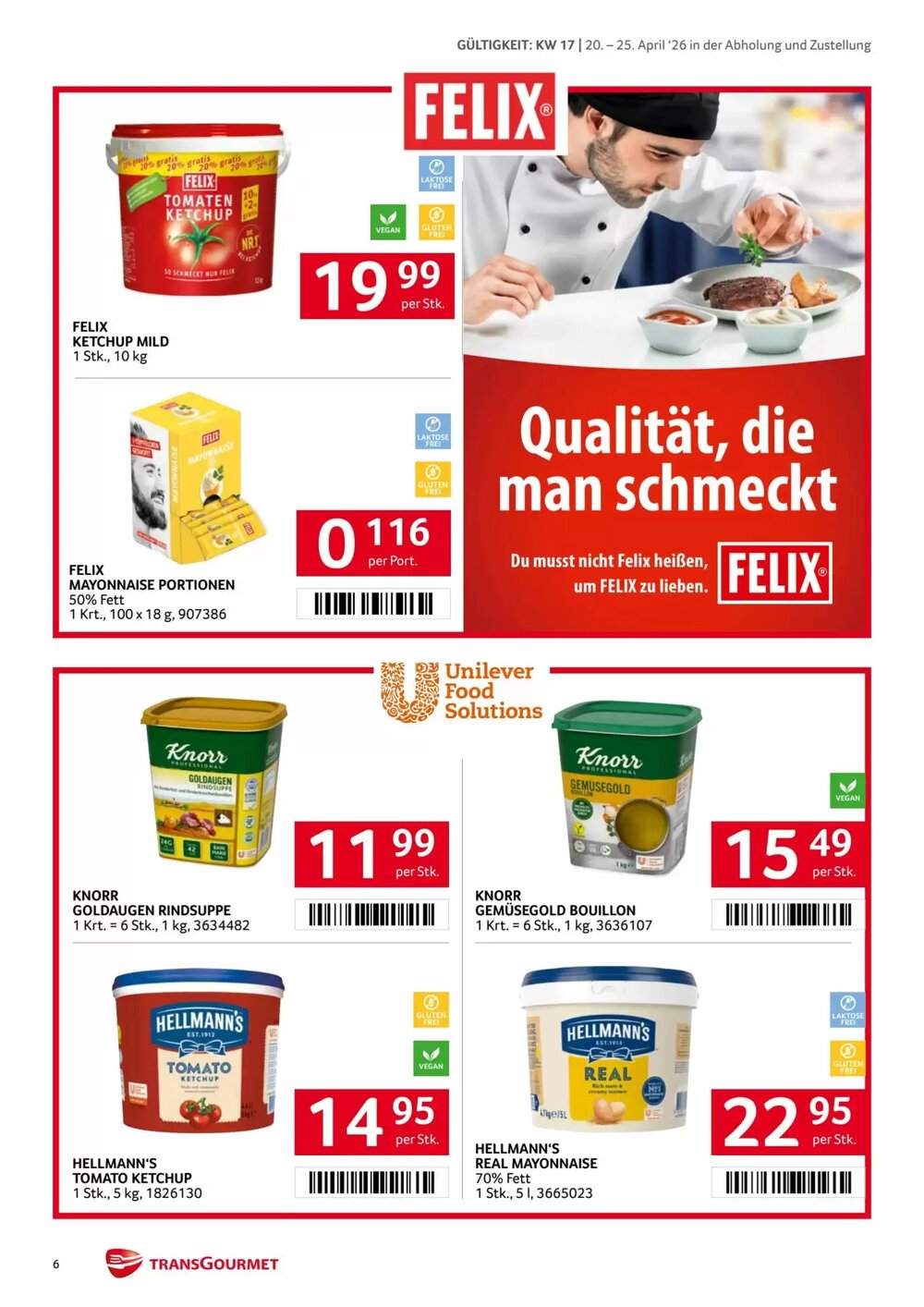 Transgourmet Flugblatt (ab 20.04.2026) - Angebote und Prospekt - Seite 6
