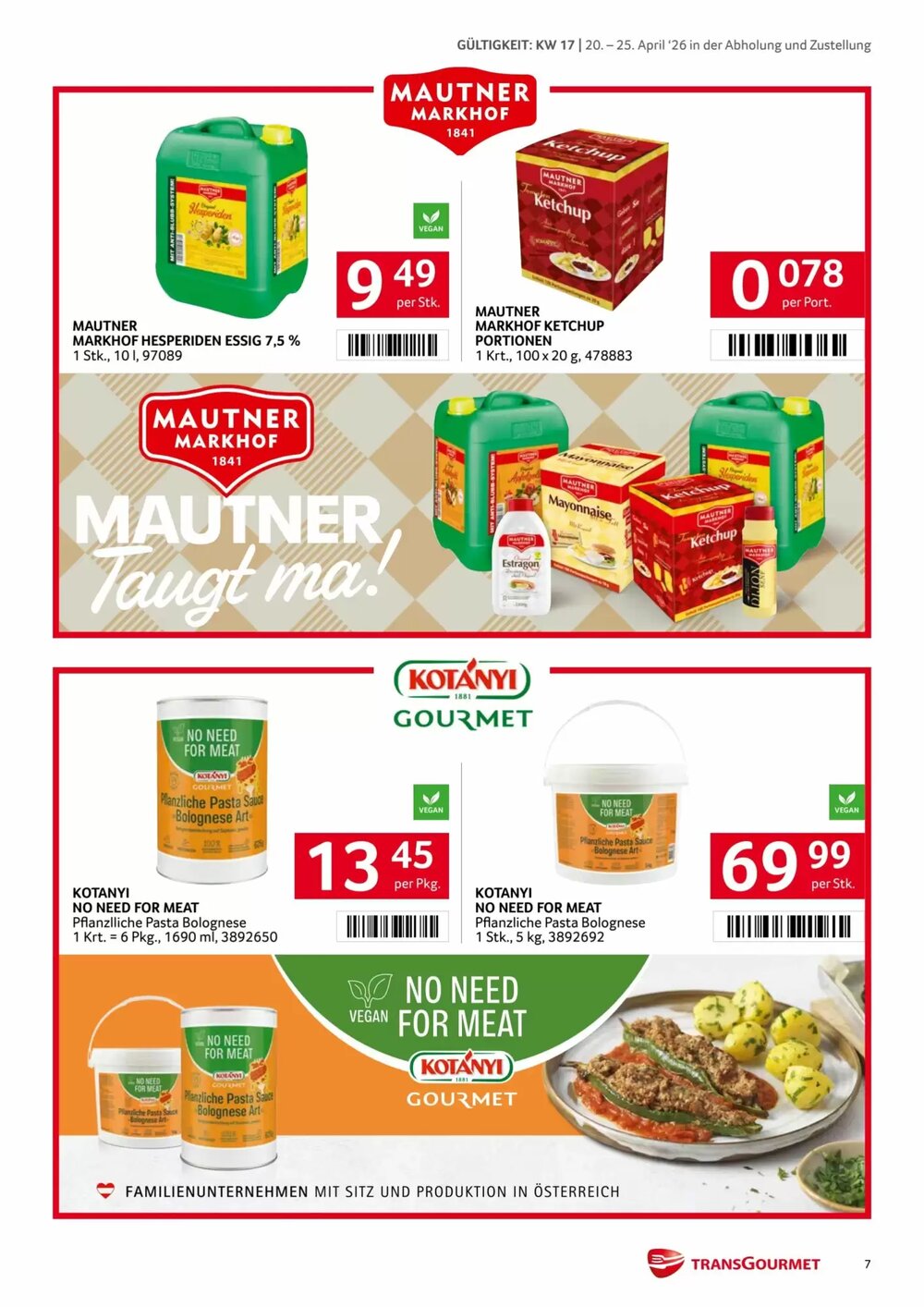Transgourmet Flugblatt (ab 20.04.2026) - Angebote und Prospekt - Seite 7