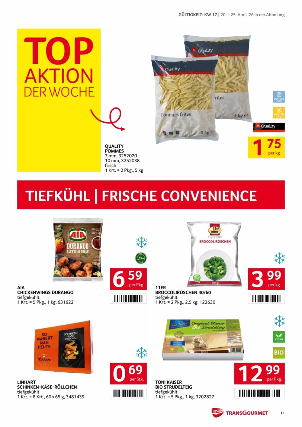 Transgourmet Flugblatt (ab 20.04.2026) - Angebote und Prospekt - Seite 11
