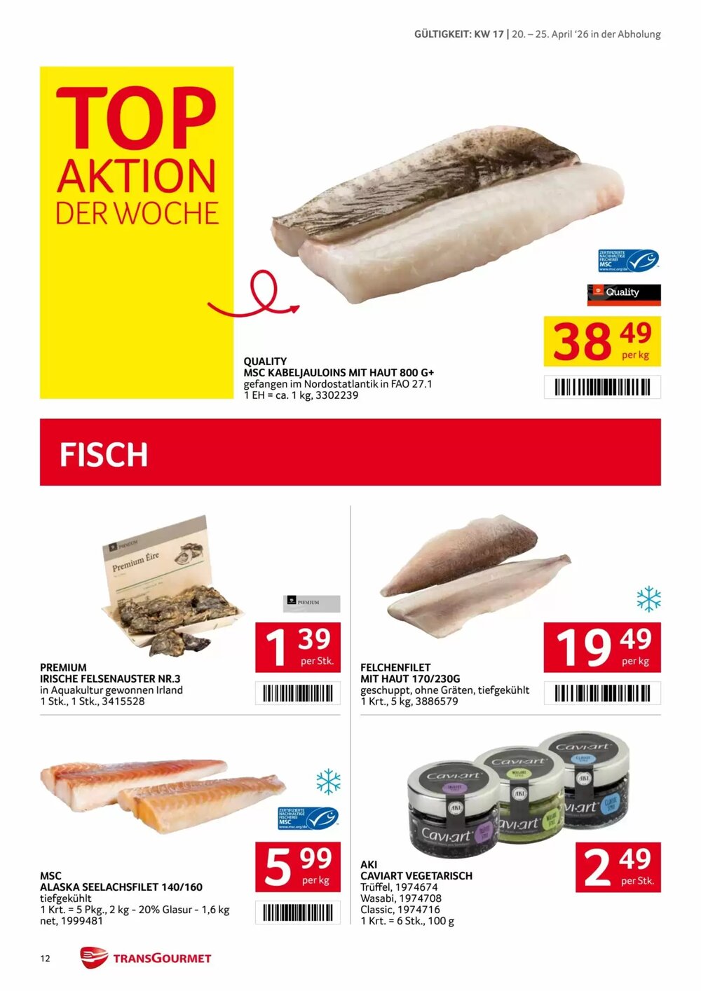 Transgourmet Flugblatt (ab 20.04.2026) - Angebote und Prospekt - Seite 12