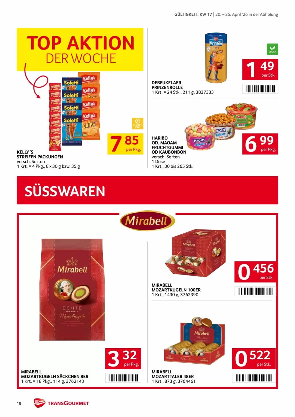 Transgourmet Flugblatt (ab 20.04.2026) - Angebote und Prospekt - Seite 18