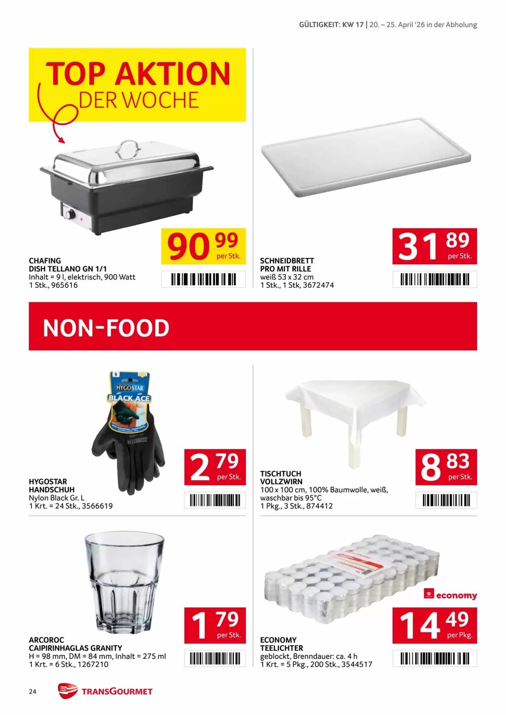 Transgourmet Flugblatt (ab 20.04.2026) - Angebote und Prospekt - Seite 24