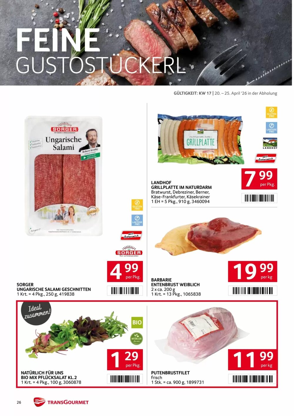 Transgourmet Flugblatt (ab 20.04.2026) - Angebote und Prospekt - Seite 26