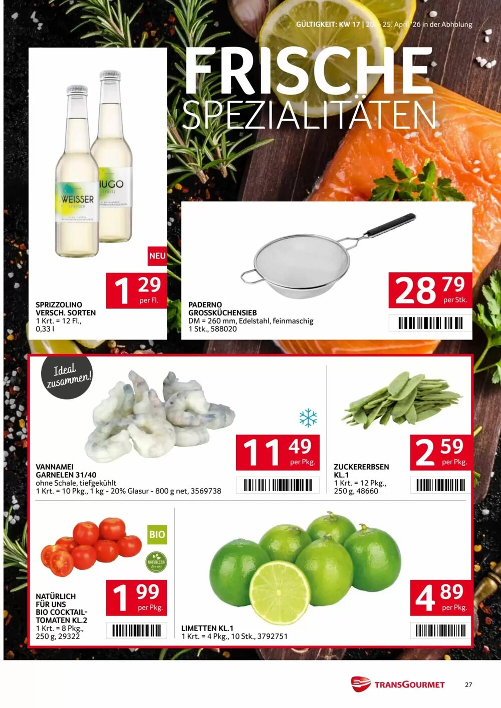 Transgourmet Flugblatt (ab 20.04.2026) - Angebote und Prospekt - Seite 27