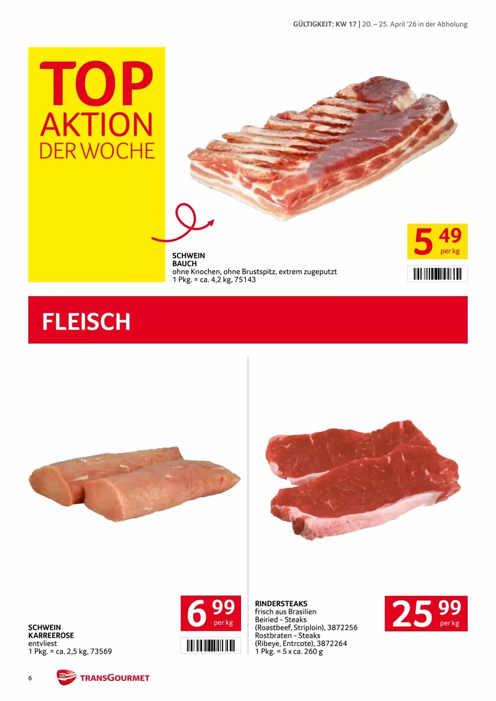 Transgourmet Flugblatt (ab 20.04.2026) - Angebote und Prospekt - Seite 6