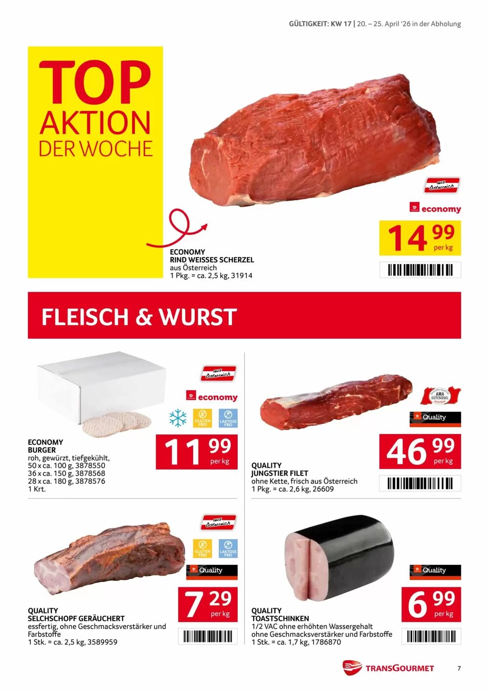 Transgourmet Flugblatt (ab 20.04.2026) - Angebote und Prospekt - Seite 7