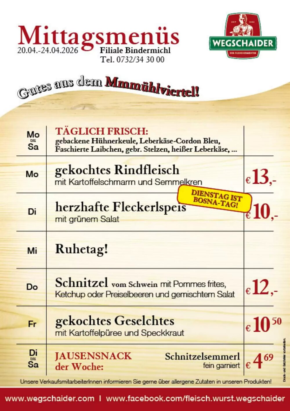 Wegschaider Flugblatt (ab 20.04.2026) - Angebote und Prospekt - Seite 6