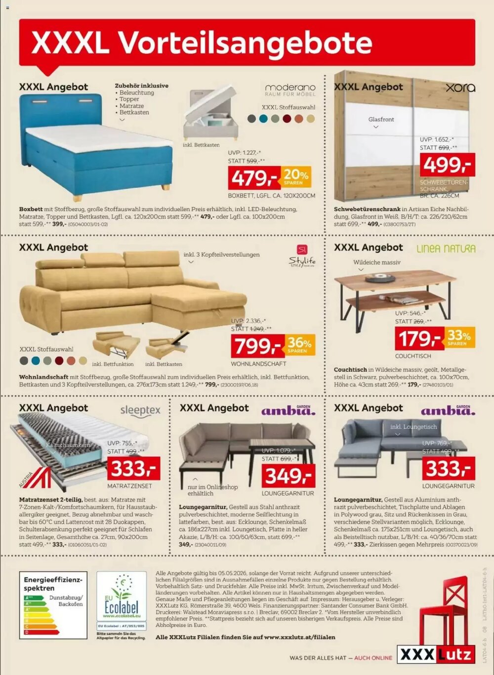 XXXLutz Flugblatt (ab 21.04.2026) - Angebote und Prospekt - Seite 8