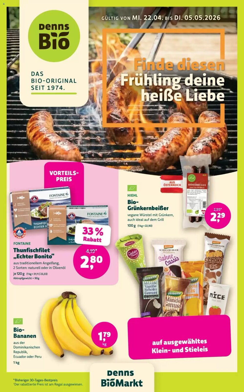 Denn's Biomarkt Flugblatt (ab 22.04.2026) - Angebote und Prospekt - Seite 1