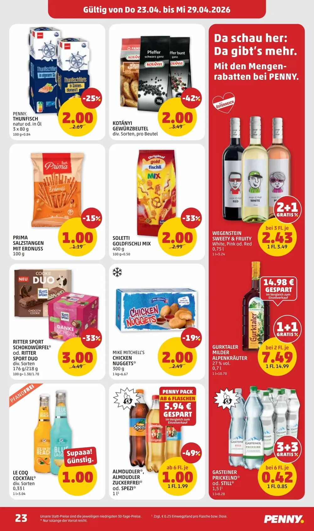 PENNY Flugblatt (ab 23.04.2026) - Angebote und Prospekt - Seite 23