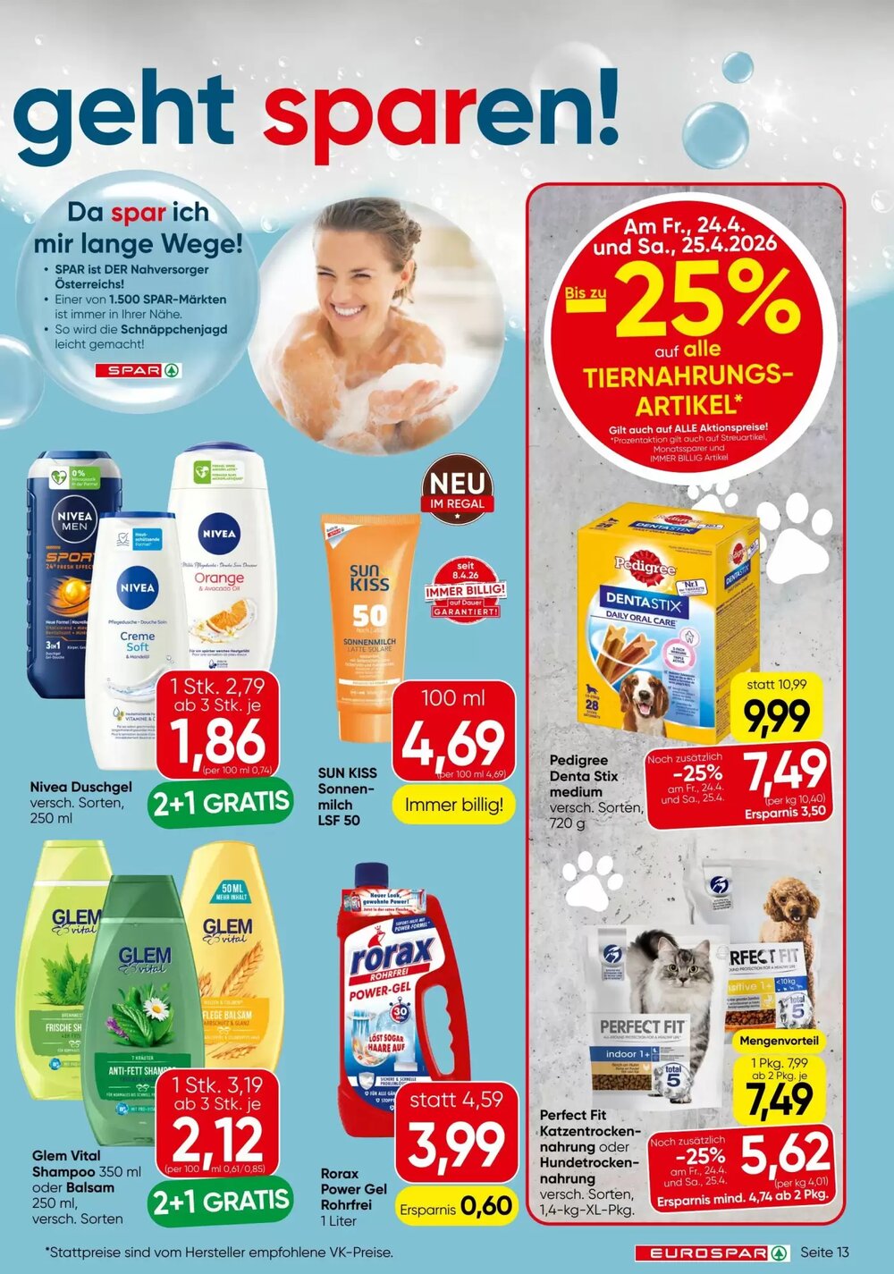 Eurospar Flugblatt (ab 23.04.2026) - Angebote und Prospekt - Seite 13