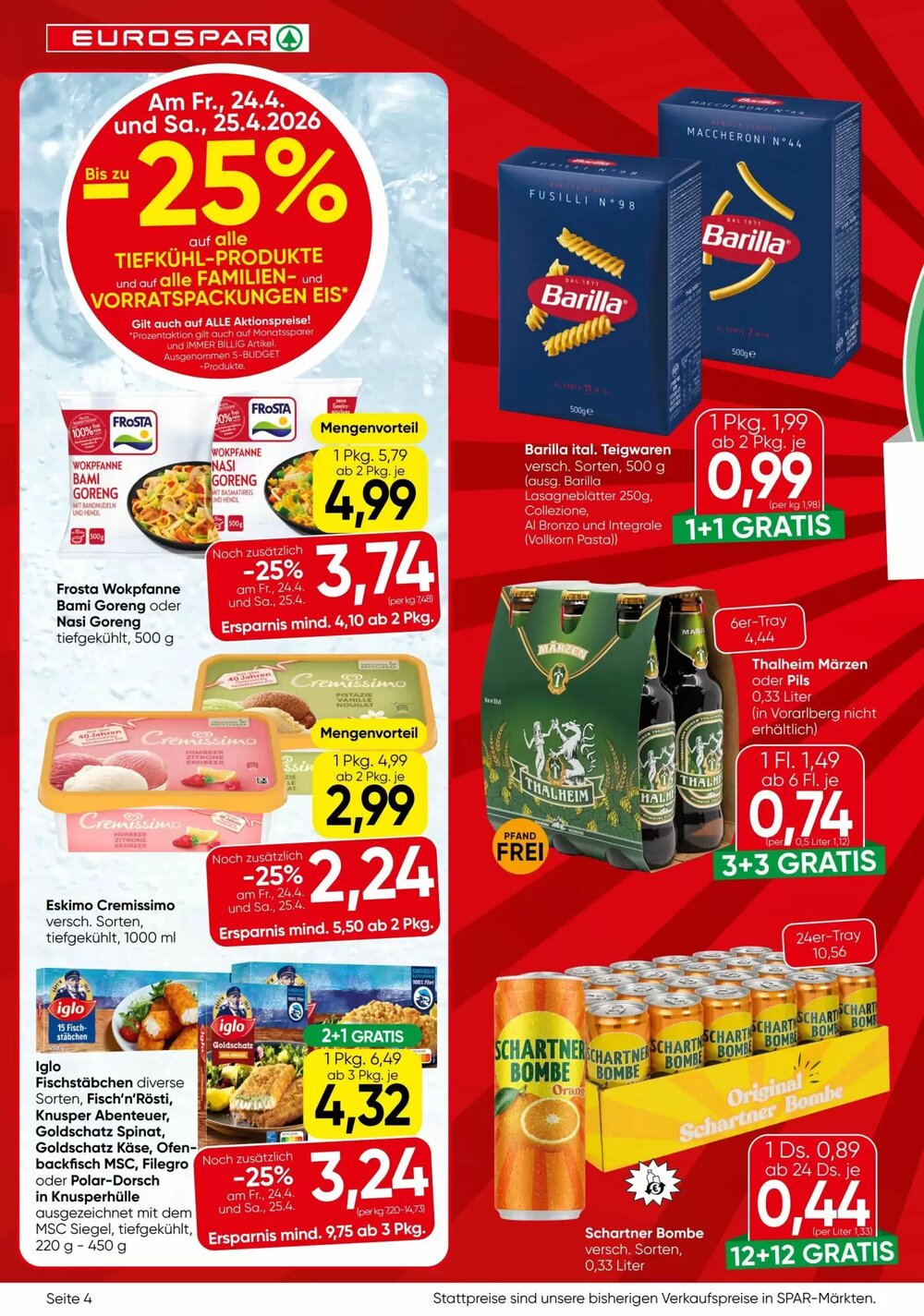 Eurospar Flugblatt (ab 23.04.2026) - Angebote und Prospekt - Seite 4