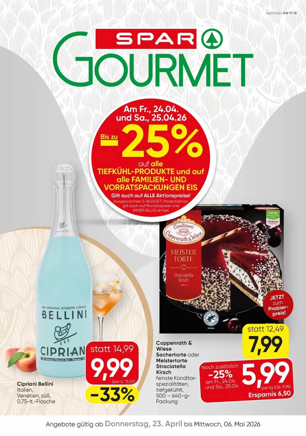 SPAR Gourmet Flugblatt (ab 23.04.2026) - Angebote und Prospekt - Seite 1
