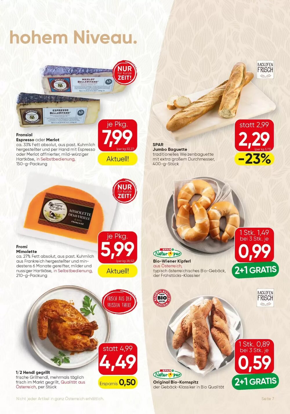 SPAR Gourmet Flugblatt (ab 23.04.2026) - Angebote und Prospekt - Seite 7