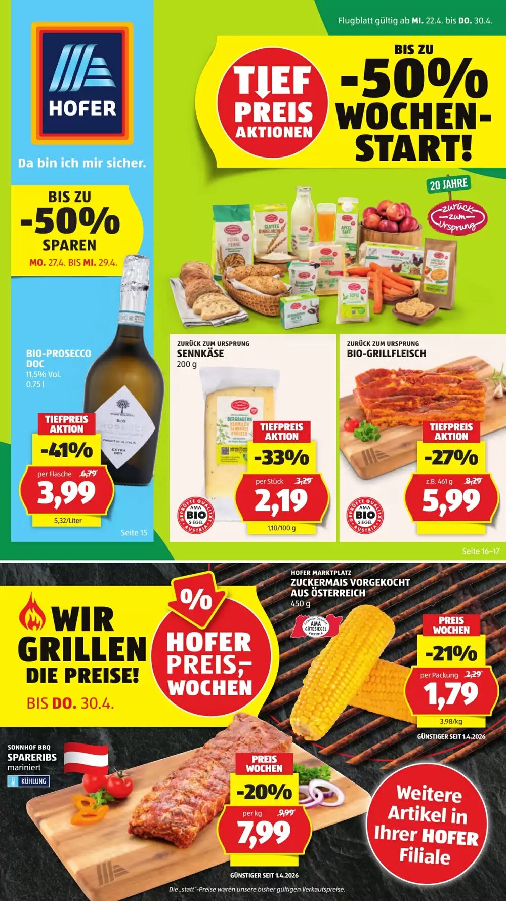Hofer Flugblatt (ab 24.04.2026) - Angebote und Prospekt - Seite 1