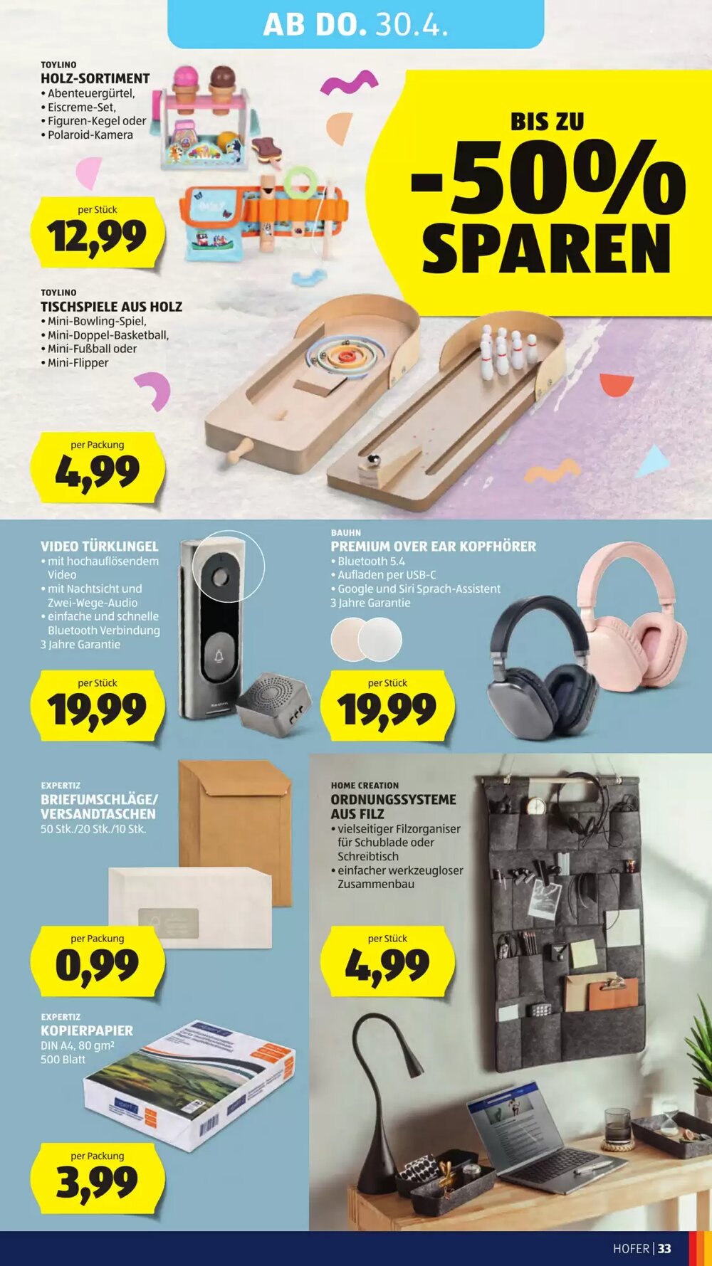 Hofer Flugblatt (ab 24.04.2026) - Angebote und Prospekt - Seite 35