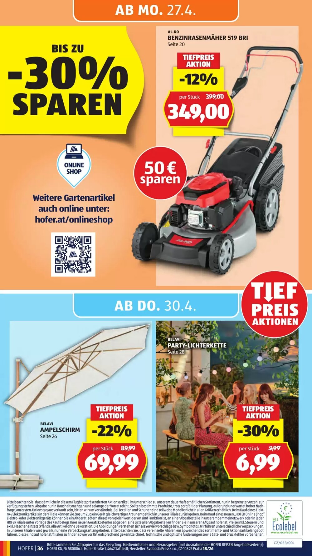Hofer Flugblatt (ab 24.04.2026) - Angebote und Prospekt - Seite 38
