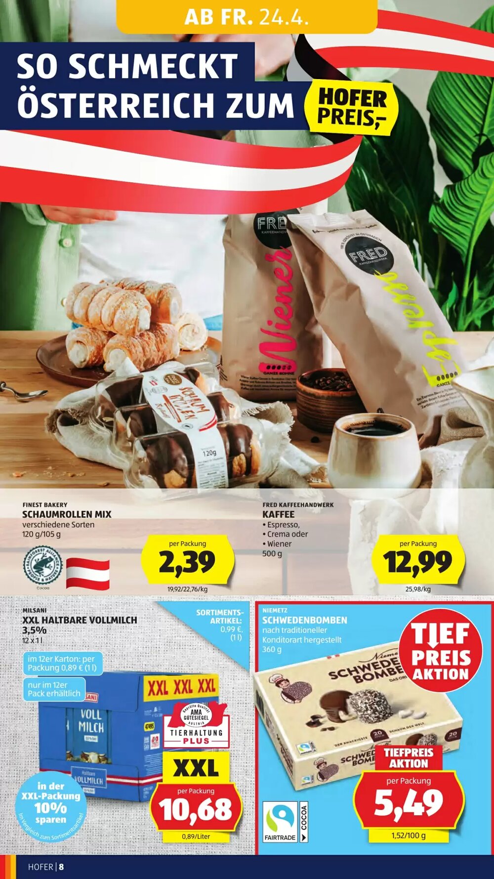 Hofer Flugblatt (ab 24.04.2026) - Angebote und Prospekt - Seite 8