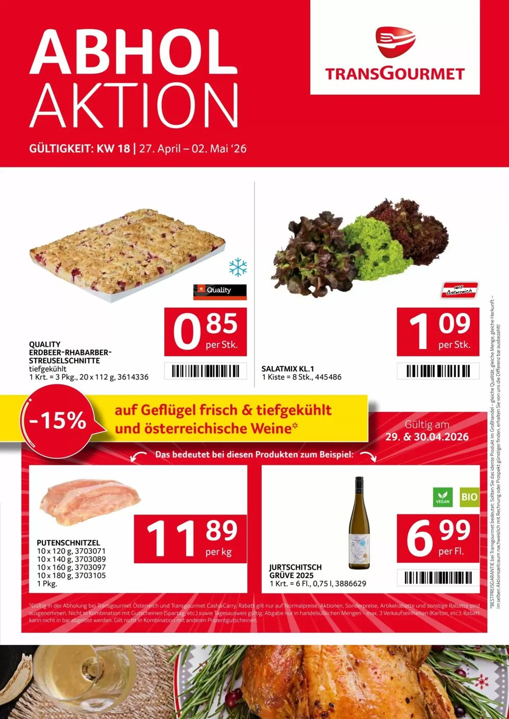Transgourmet Flugblatt (ab 27.04.2026) - Angebote und Prospekt - Seite 1