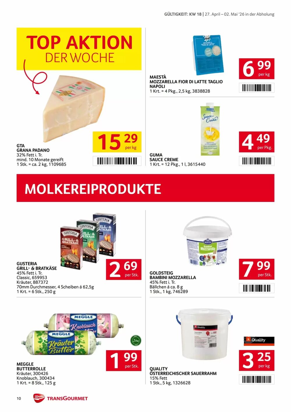 Transgourmet Flugblatt (ab 27.04.2026) - Angebote und Prospekt - Seite 10