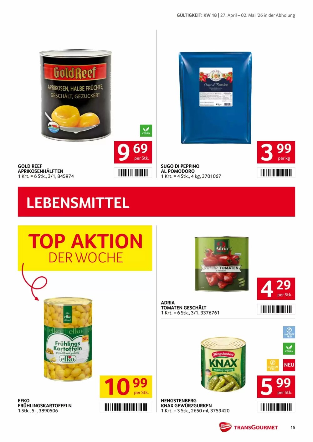 Transgourmet Flugblatt (ab 27.04.2026) - Angebote und Prospekt - Seite 14