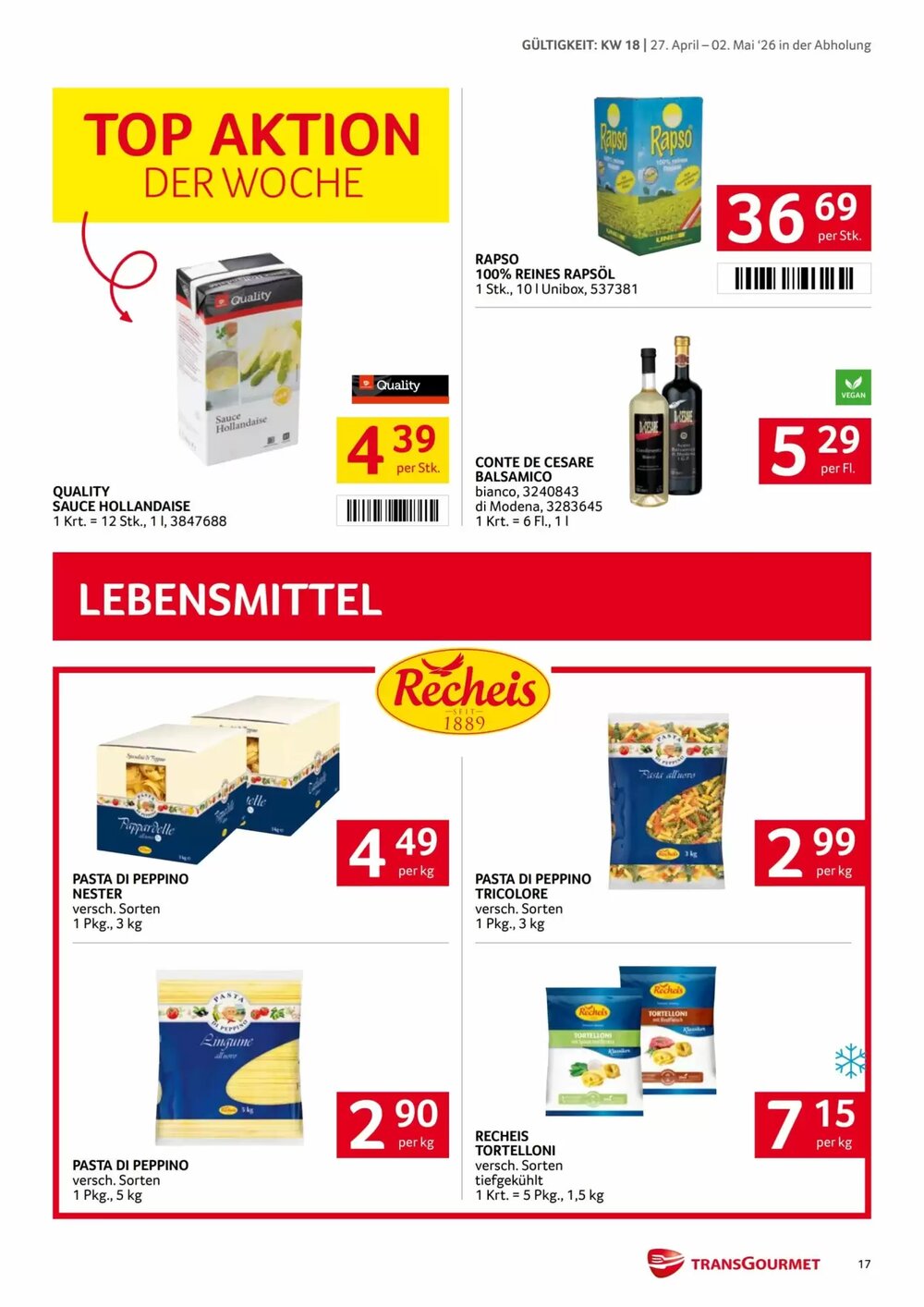 Transgourmet Flugblatt (ab 27.04.2026) - Angebote und Prospekt - Seite 16