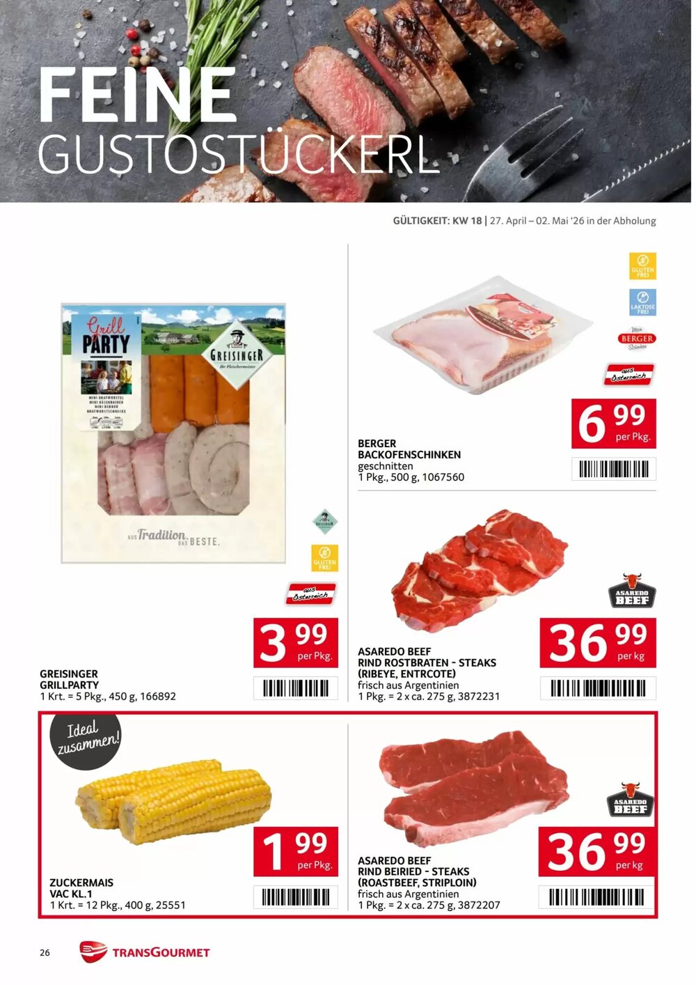 Transgourmet Flugblatt (ab 27.04.2026) - Angebote und Prospekt - Seite 25