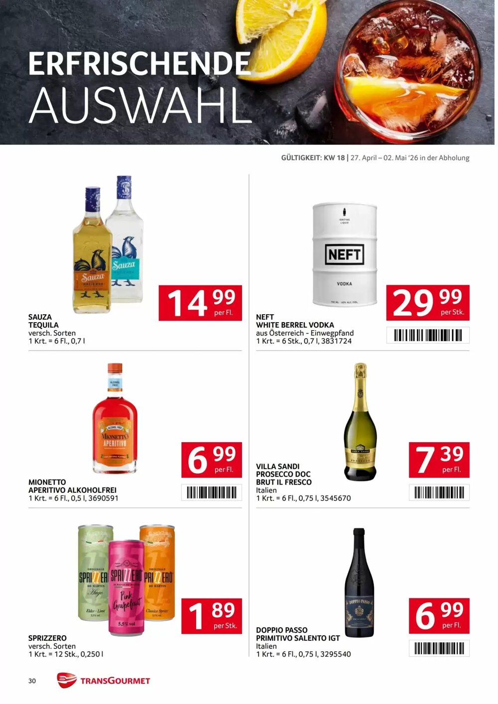 Transgourmet Flugblatt (ab 27.04.2026) - Angebote und Prospekt - Seite 29