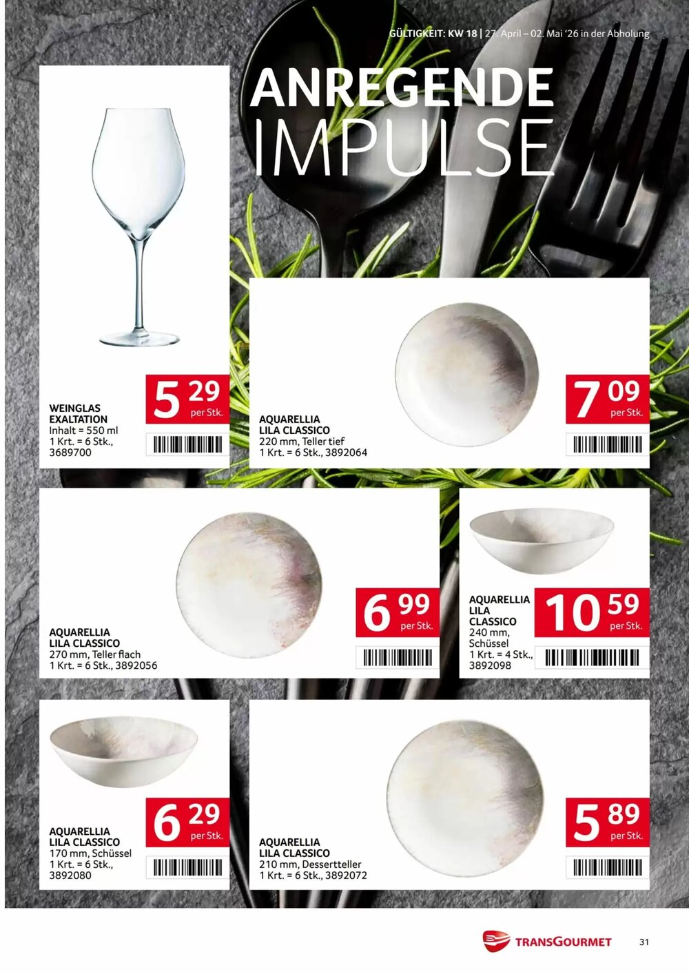 Transgourmet Flugblatt (ab 27.04.2026) - Angebote und Prospekt - Seite 30