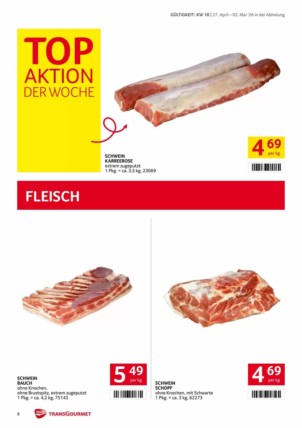 Transgourmet Flugblatt (ab 27.04.2026) - Angebote und Prospekt - Seite 8
