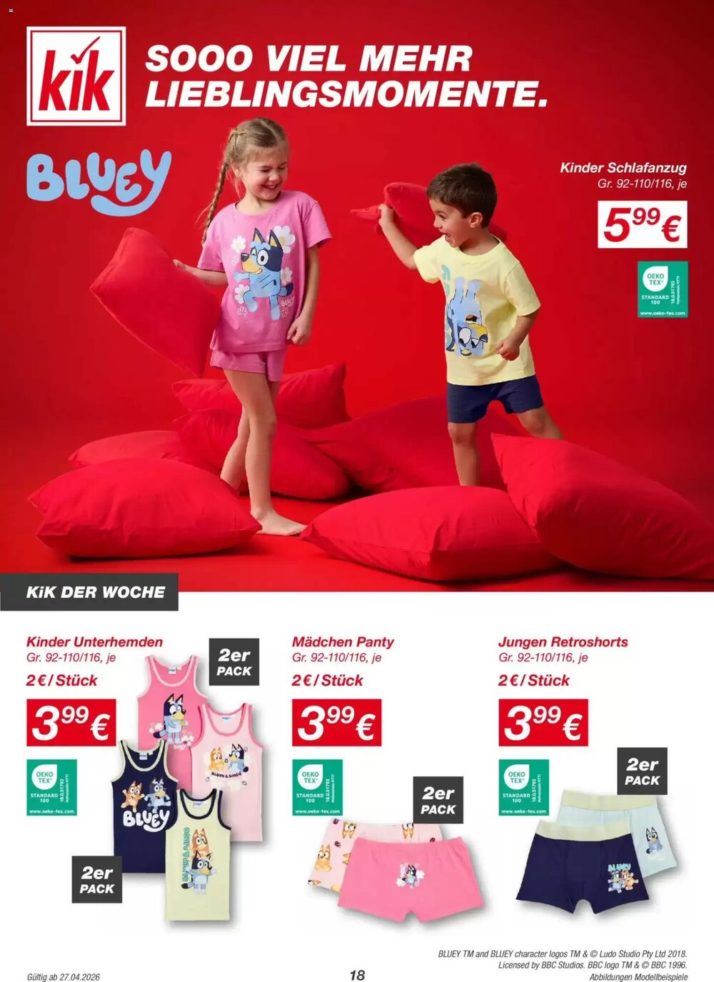 KiK Flugblatt (ab 27.04.2026) - Angebote und Prospekt - Seite 18