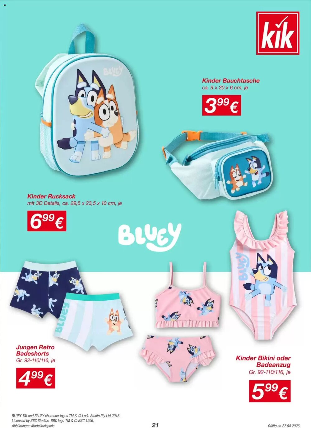 KiK Flugblatt (ab 27.04.2026) - Angebote und Prospekt - Seite 21