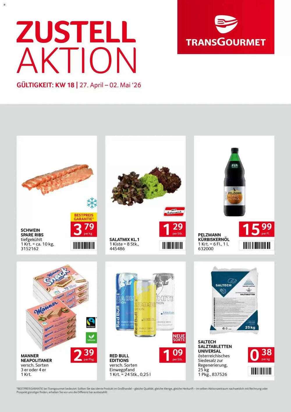Transgourmet Flugblatt (ab 27.04.2026) - Angebote und Prospekt - Seite 1