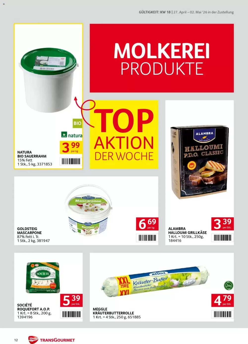 Transgourmet Flugblatt (ab 27.04.2026) - Angebote und Prospekt - Seite 12