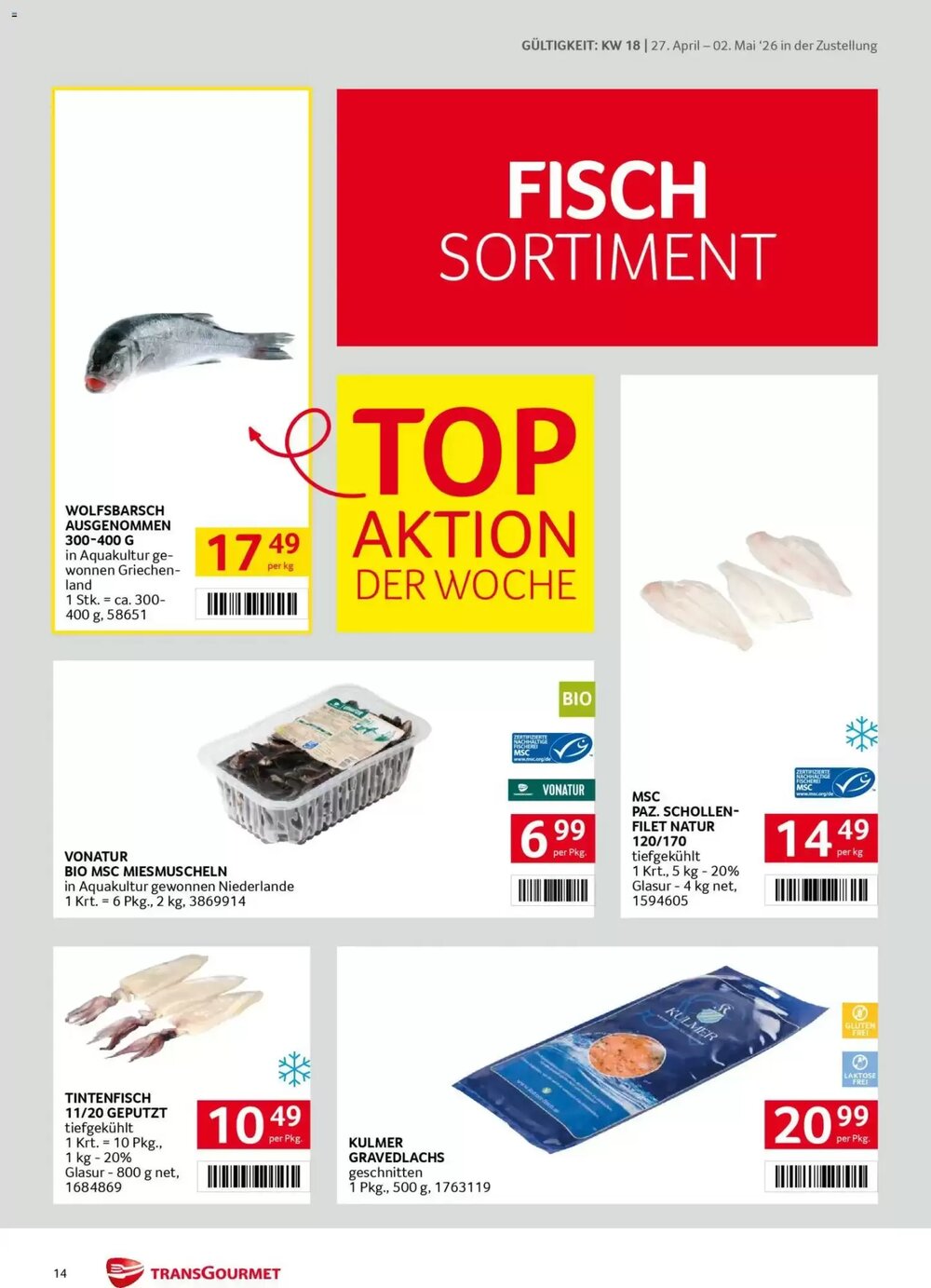 Transgourmet Flugblatt (ab 27.04.2026) - Angebote und Prospekt - Seite 14