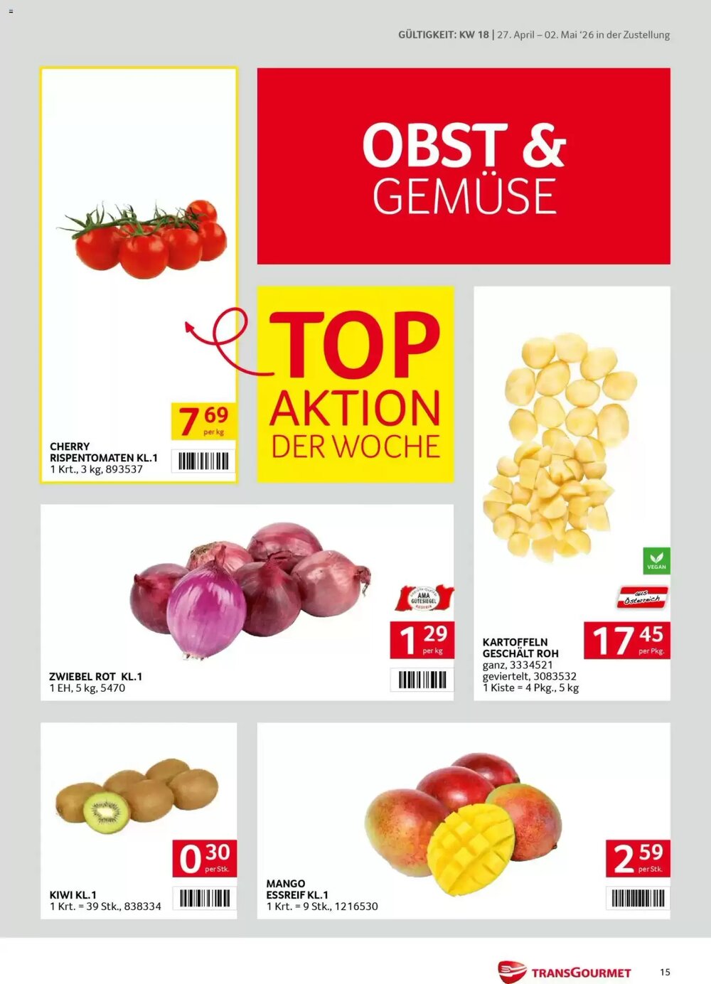 Transgourmet Flugblatt (ab 27.04.2026) - Angebote und Prospekt - Seite 15