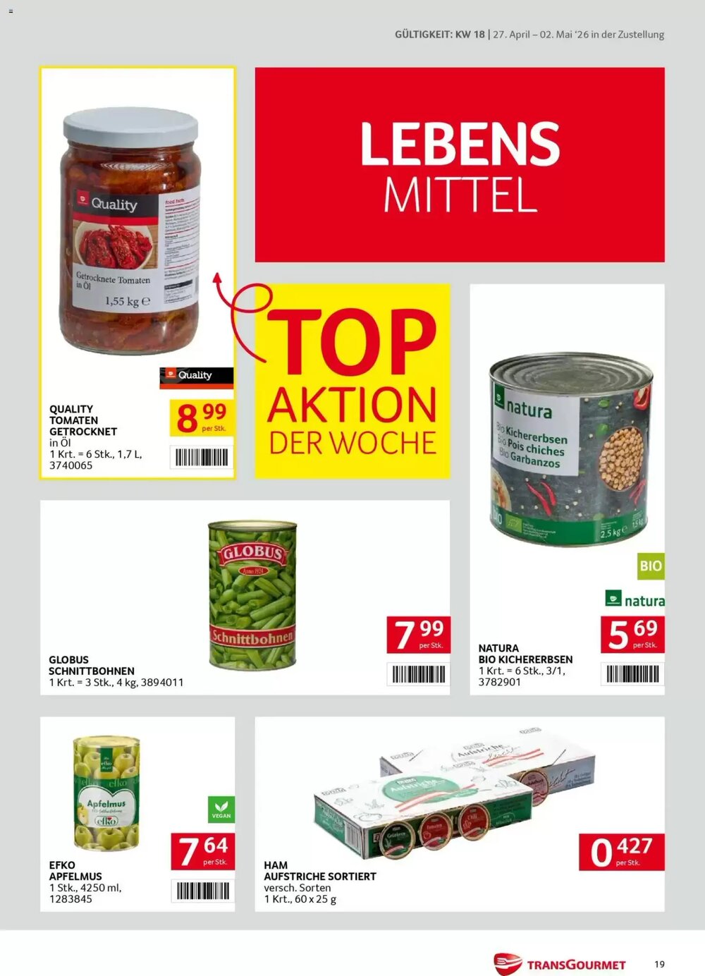 Transgourmet Flugblatt (ab 27.04.2026) - Angebote und Prospekt - Seite 19