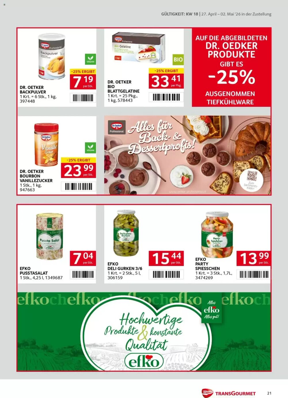 Transgourmet Flugblatt (ab 27.04.2026) - Angebote und Prospekt - Seite 21